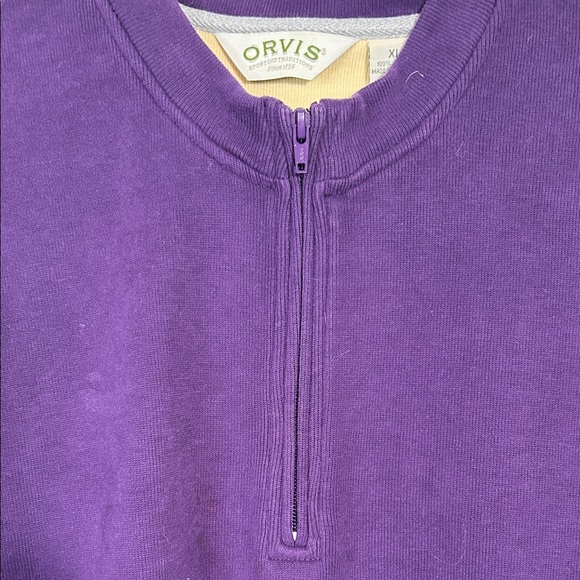 Orvis Women’s Deep Purple Zip-Up Sweater - Picture 5 of 7